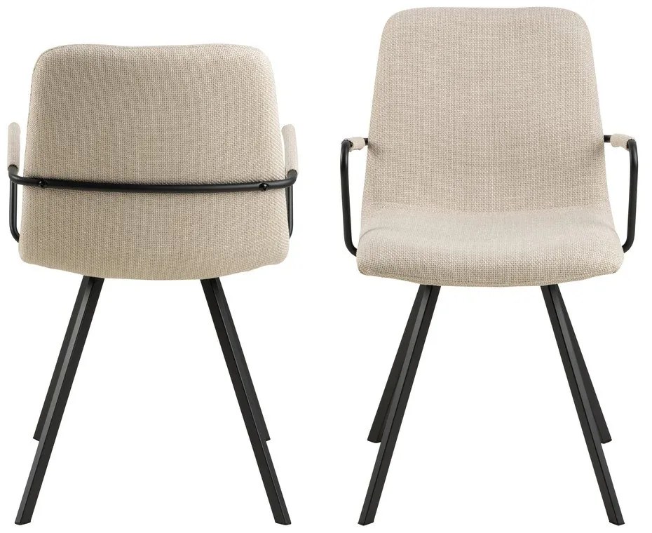 Sedie da pranzo color crema in set di 2 Selina - Actona