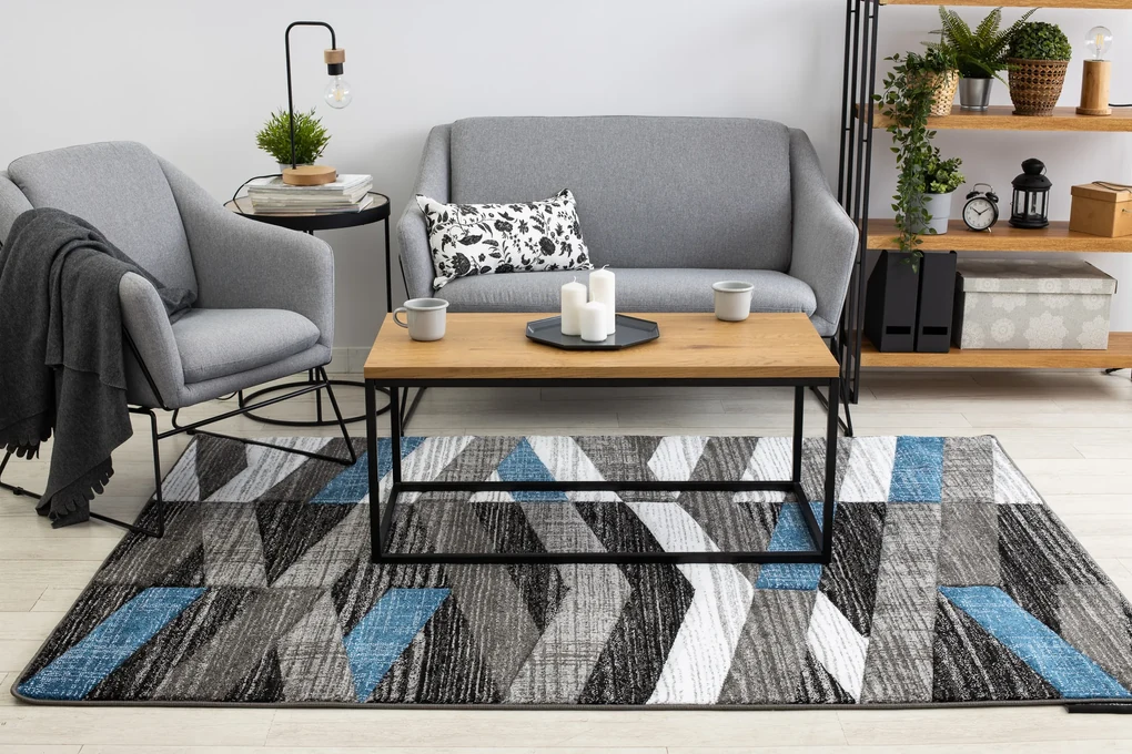 Tappeto ALTER Bax strisce blu