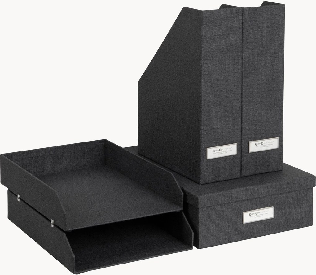Set di 5 organizer da scrivania Holger