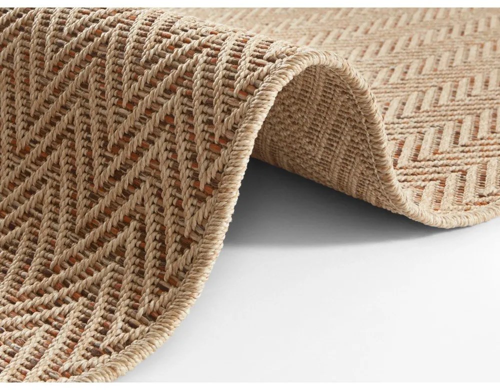 Passatoia da interno ed esterno marrone chiaro 80x350 cm Nature – Hanse Home