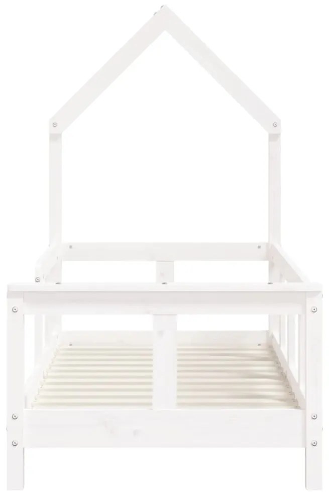 Giroletto per bambini bianco 70x140cm in legno massello di pino