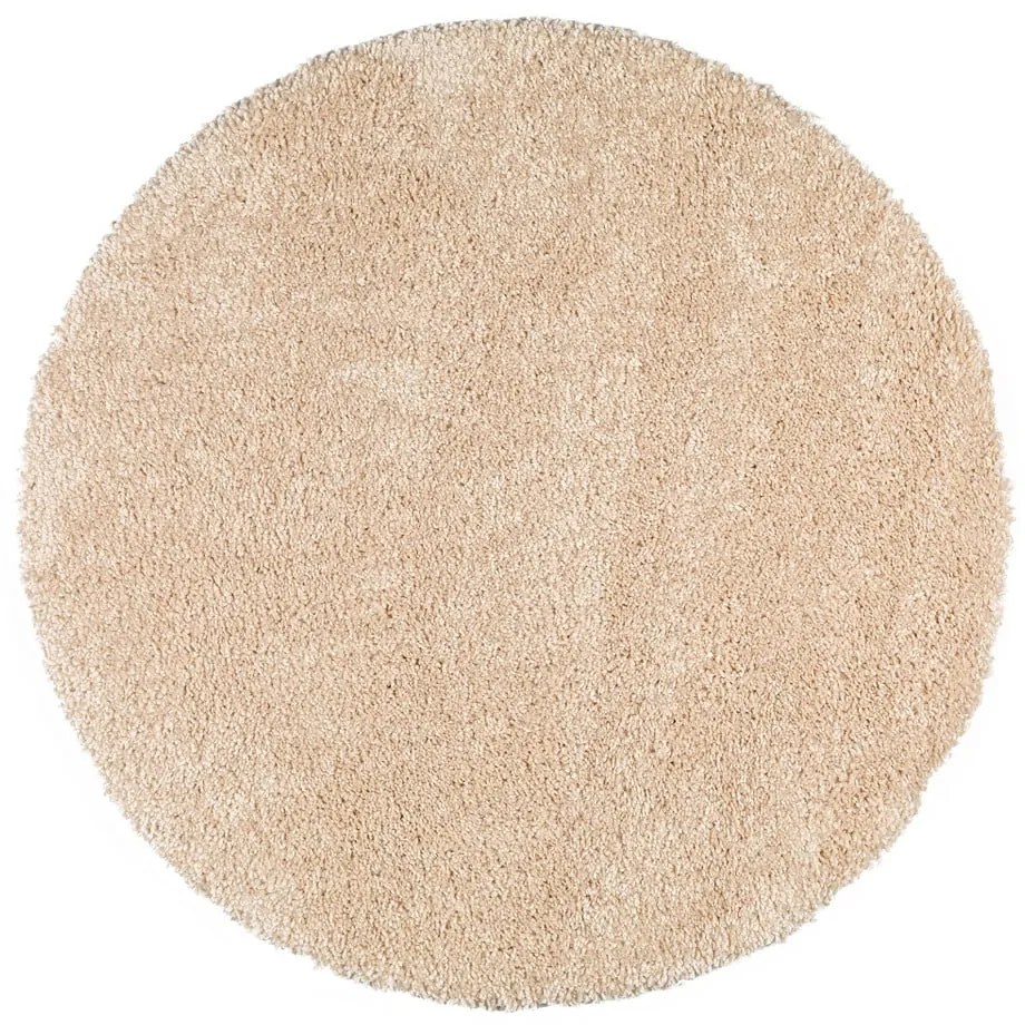 Tappeto beige chiaro , ø 80 cm Aqua Liso - Universal
