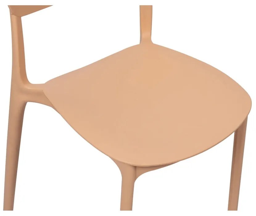 Sedia da esterno color pesca in plastica Hébé – Bonami Essentials