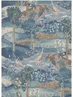 GP & J Baker Carta da parati Palace Tapestry - Royal Blue