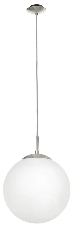 EGLO 85262 - Lampadario a sospensione con filo RONDO 1xE27/60W/230V diametro 25 cm bianco