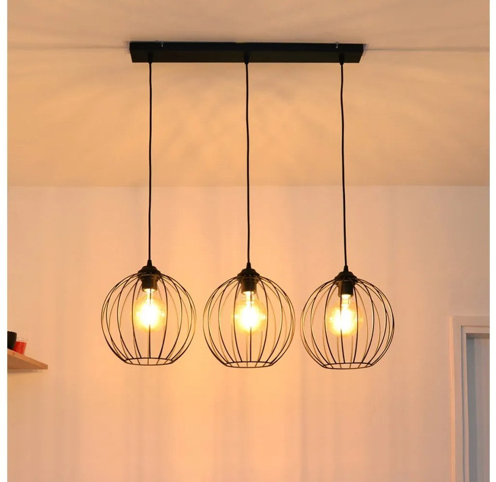 Lampadario LED a cavo MERCURE 3xE27/15W/230V