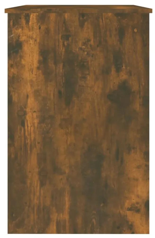 Scrivania rovere fumo 100x50x76 cm in legno multistrato