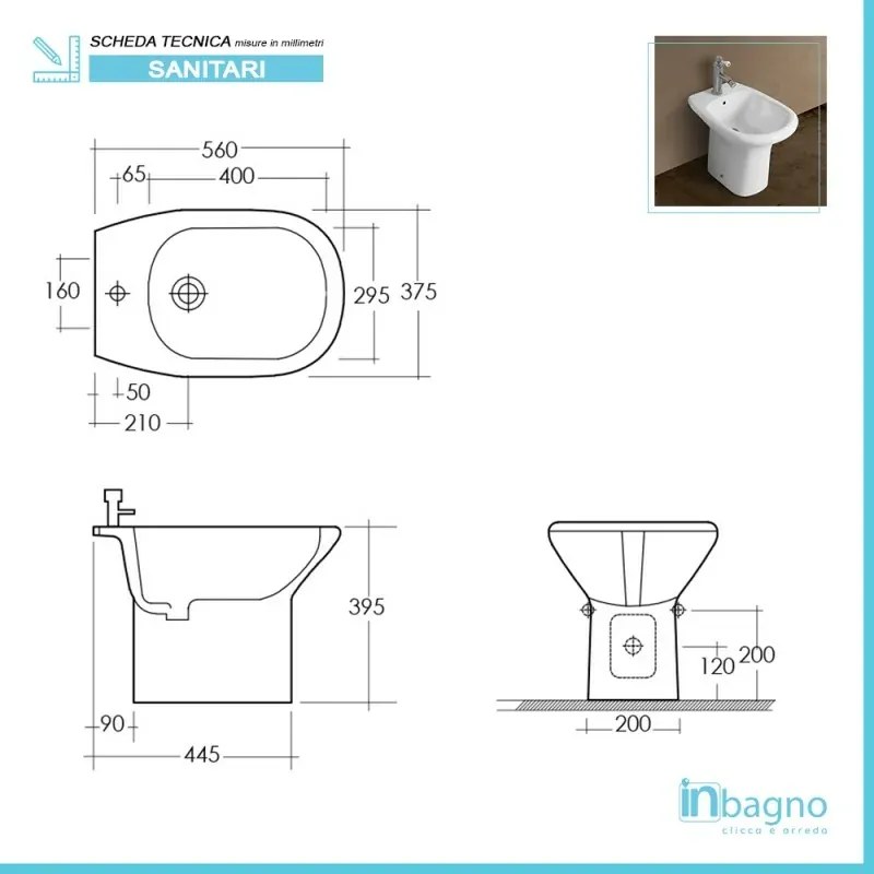 Set sanitari tradizionali serie Orient scarico a pavimento e sedile avvolgente