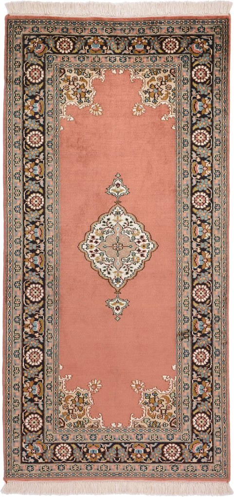 Cashmere Silk Tappeto orientale 150 x 70 (Indian) Annodato A Mano