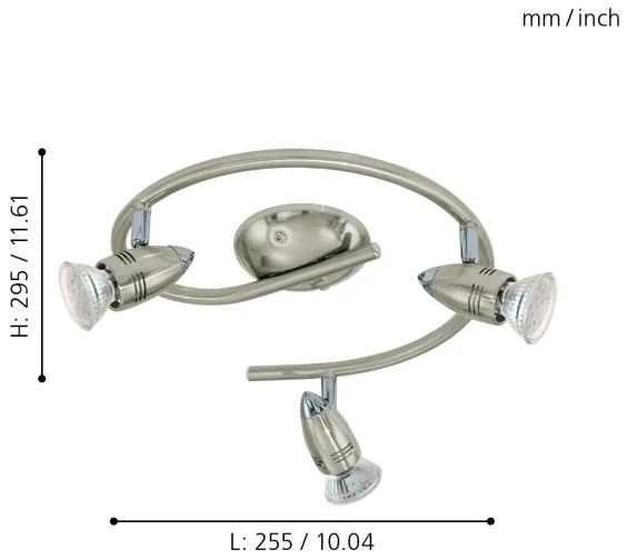 Eglo 92643 - Faretto LED MAGNUM 3xGU10-LED/3W/230V