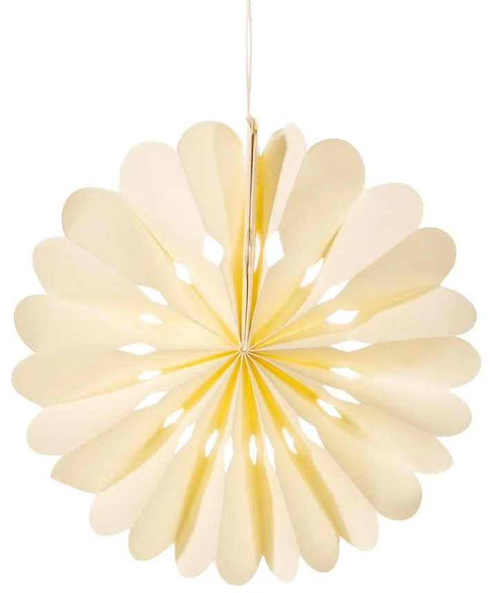 Decorazione per albero di natale in carta fatta a mano ø 10 cm Honeycomb Snowflake – Sass & Belle