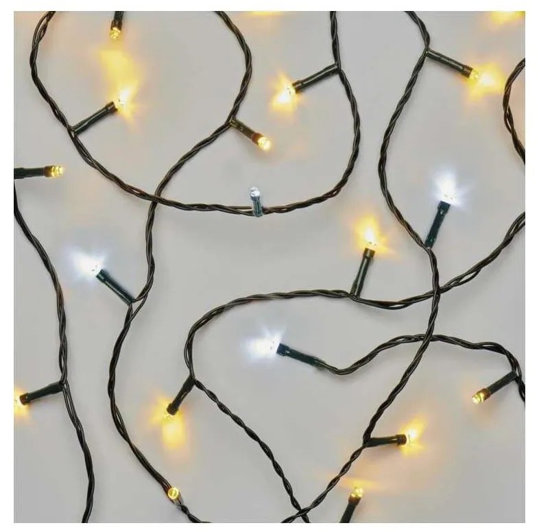 Catena LED da esterno natalizia 120xLED/2 funzioni 17m IP44 bianco caldo/freddo