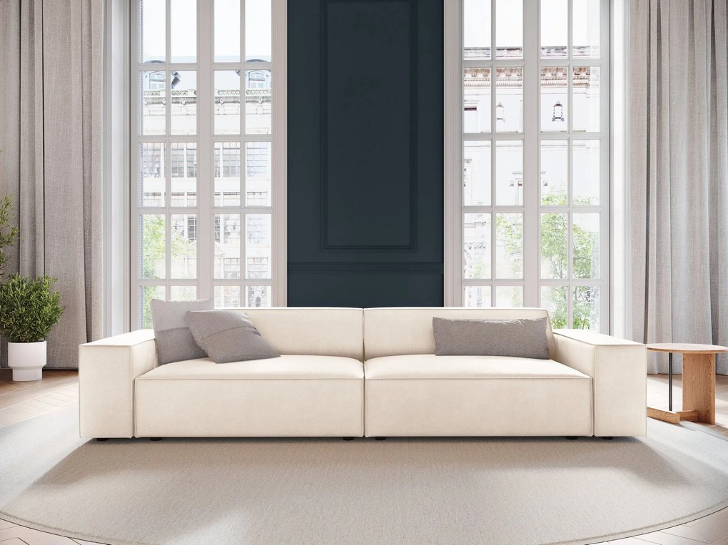 Divano modulare Jodie 4 posti in velluto – L244 cm