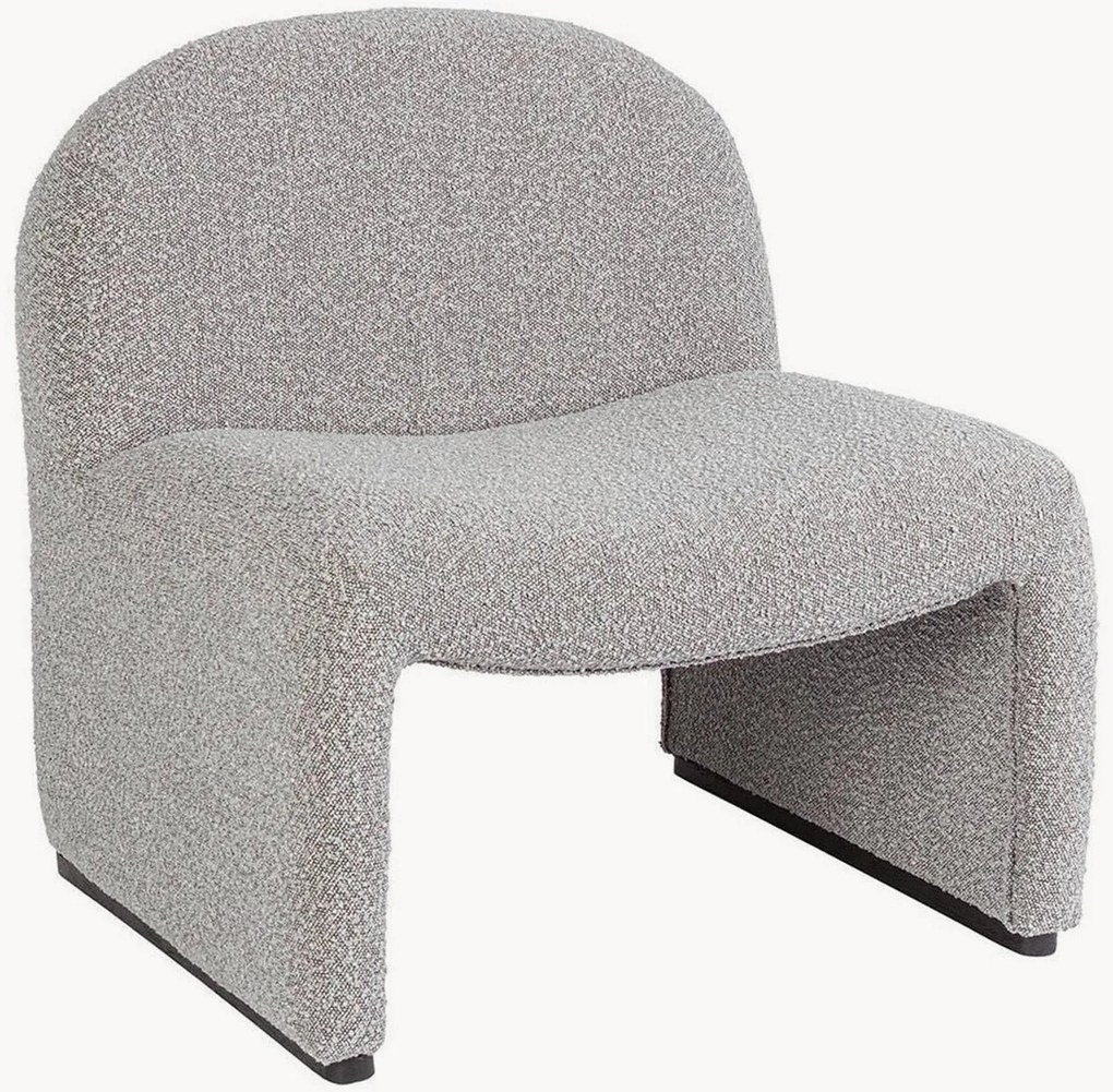 Poltrona imbottita in bouclé Bassilla