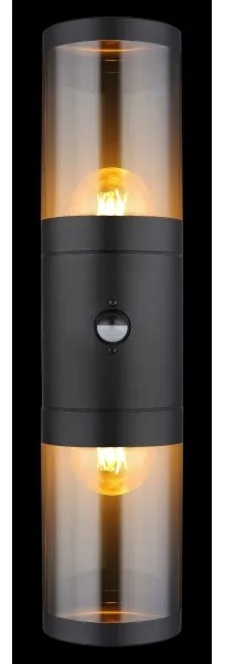 Globo 32014-2BS-Applique da esterno con sensore XELOO 2xE27/40W/230V IP44