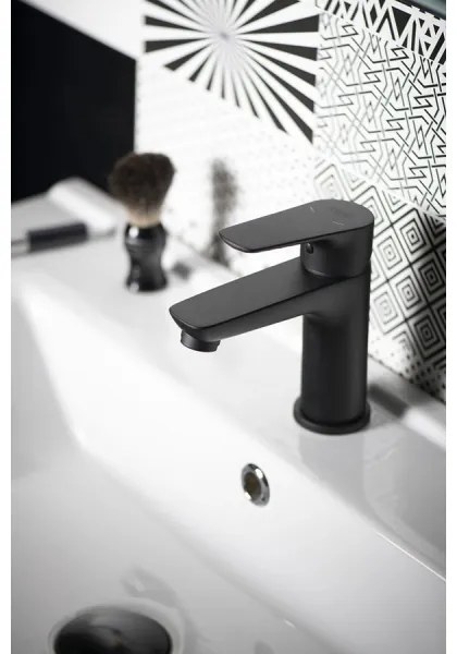 Aqualine - Rubinetto del lavandino LOTTA opaco nero