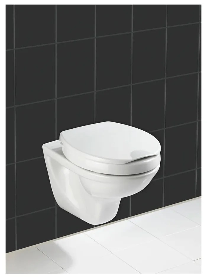 Sedile per wc leggermente rialzato con chiusura facilitata per anziani , 43,5 x 37 cm Secura - Wenko