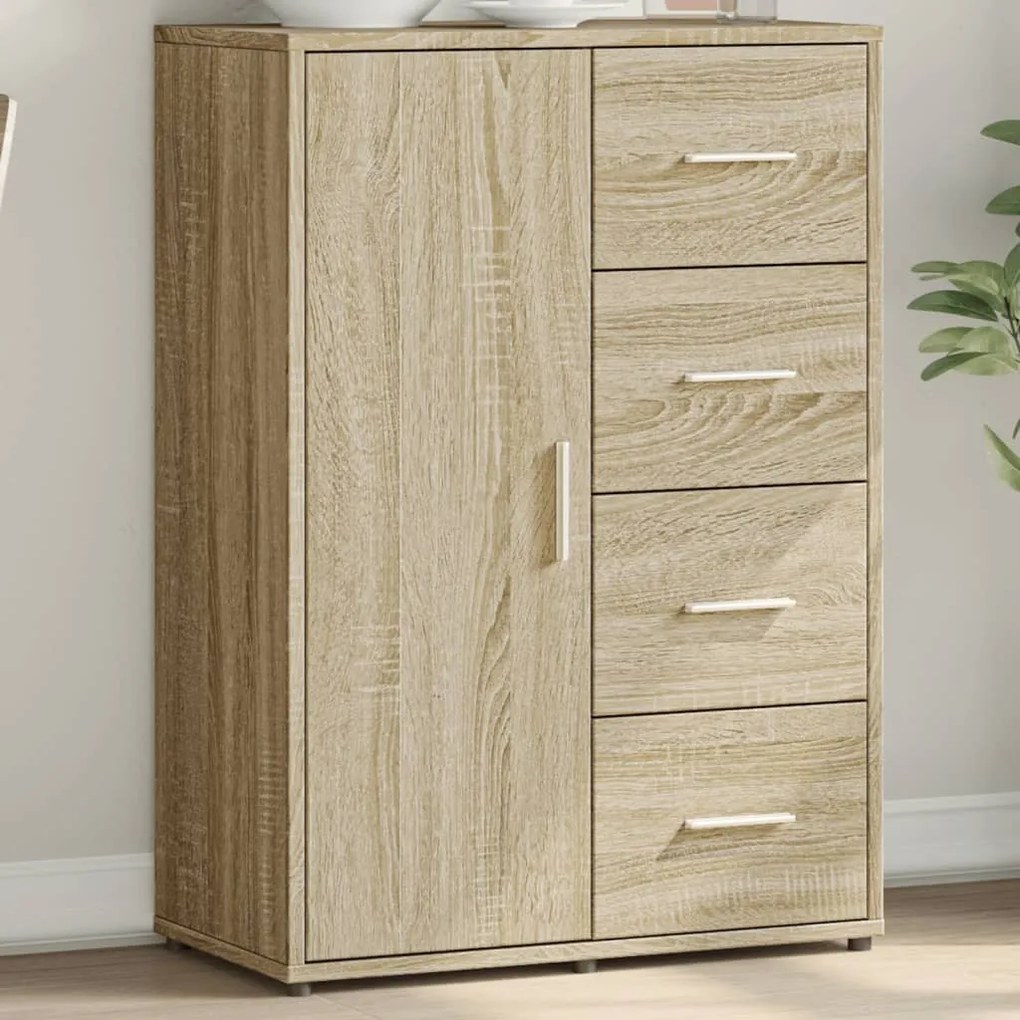 Credenza Rovere Sonoma 60x31x84 Cm İn Legno Multistrato /