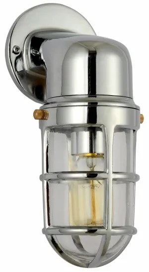 Applique da esterno LUND 1xE27/12W/230V IP44 cromo