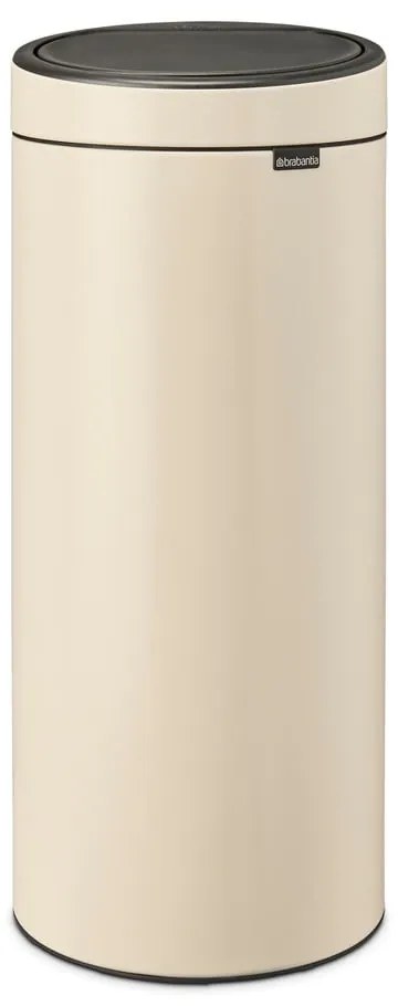 Bidone per rifiuti in acciaio beige touch 30 l Touch Bin - Brabantia