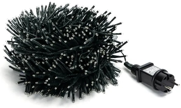 Aigostar - Catena LED natalizia da esterno 600xLED/8 funzioni 18m IP44 bianco freddo