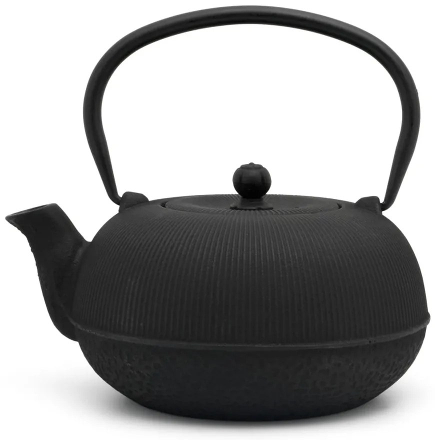 Set da tè in porcellana nera e lega Sichuan - Bredemeijer