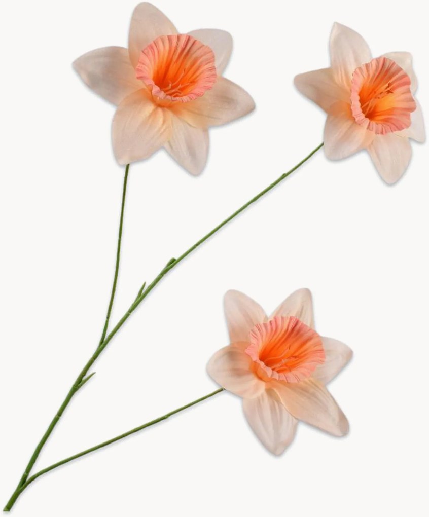 Set di 3 fiori artificiali fatti a mano Narcissus
