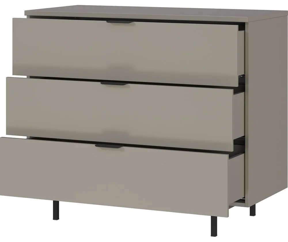 Cassettiera per bambini grigia 105x92x54 cm Tomino – Germania