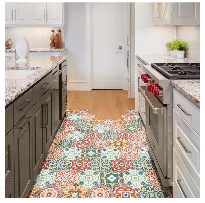 Set di 10 adesivi per pavimenti Esagoni adesivi per pavimenti, 40 x 90 cm Lorena - Ambiance