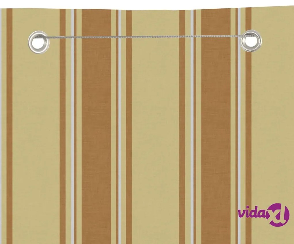 vidaXL Paravento Balcone Giallo e Arancione 140x240 cm Tessuto Oxford
