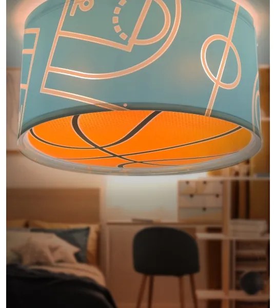 Dalber 41746 - Plafoniera per bambini BASKET 2xE27/15W/230V