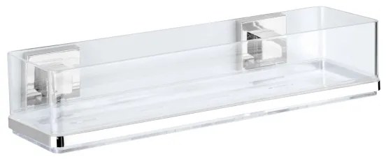 WENKO 22685100-Mensola VACUUM-LOC QUADRO ED 38,5x14,5 cm argento/cromo lucido