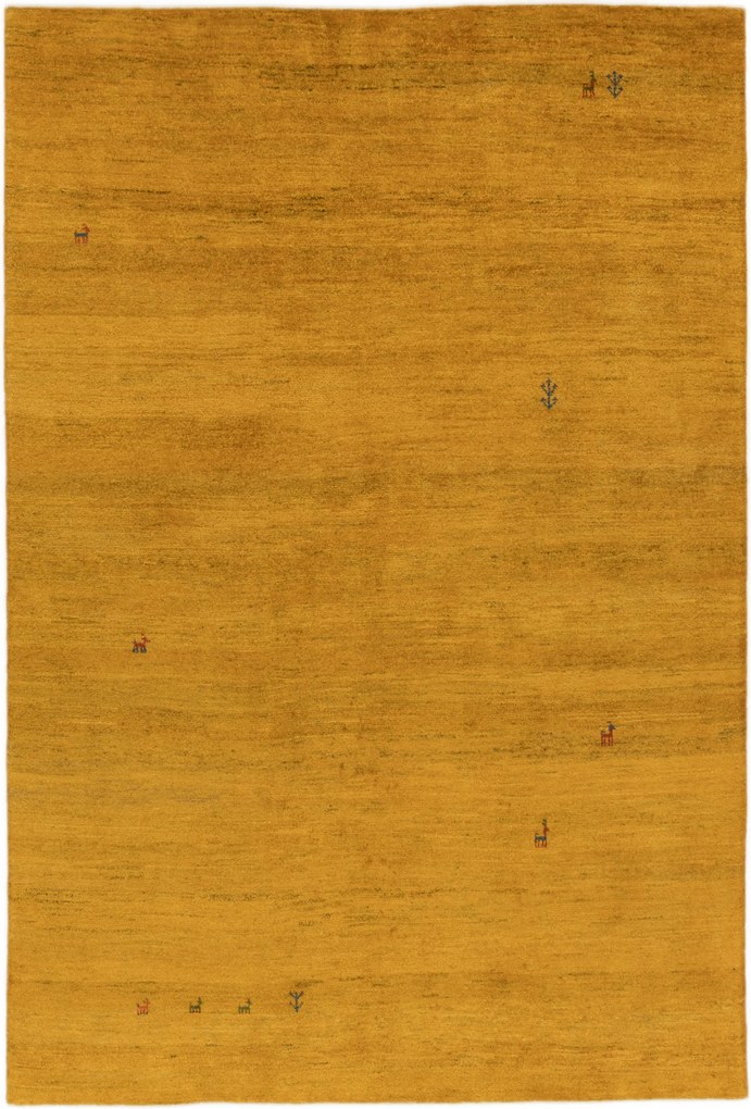 Gabbeh Tappeto persiano 290x200 Giallo (Iran) Annodato A Mano