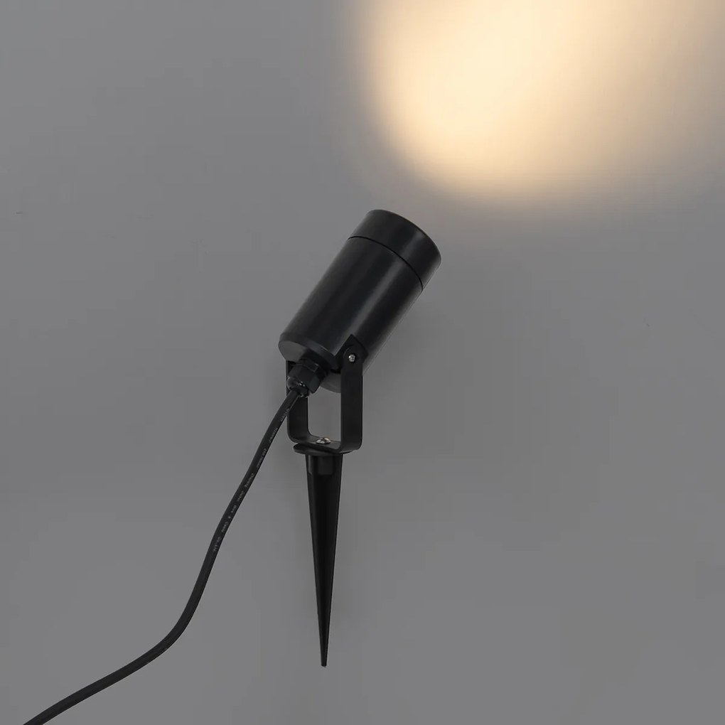Faretto orientabile nero IP65 - Solo Eco