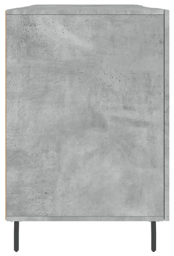 Scrivania Grigio Cemento 140x50x75 cm in Legno Multistrato