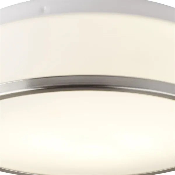 Searchlight 7039-28SS - Plafoniera da bagno DISC 1xE27/60W/230V IP44