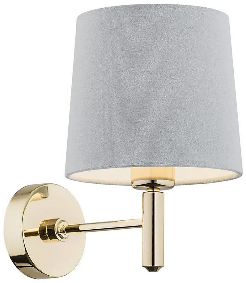 Argon 4347 - Applique PONTE 1xE27/15W/230V grigio/ottone