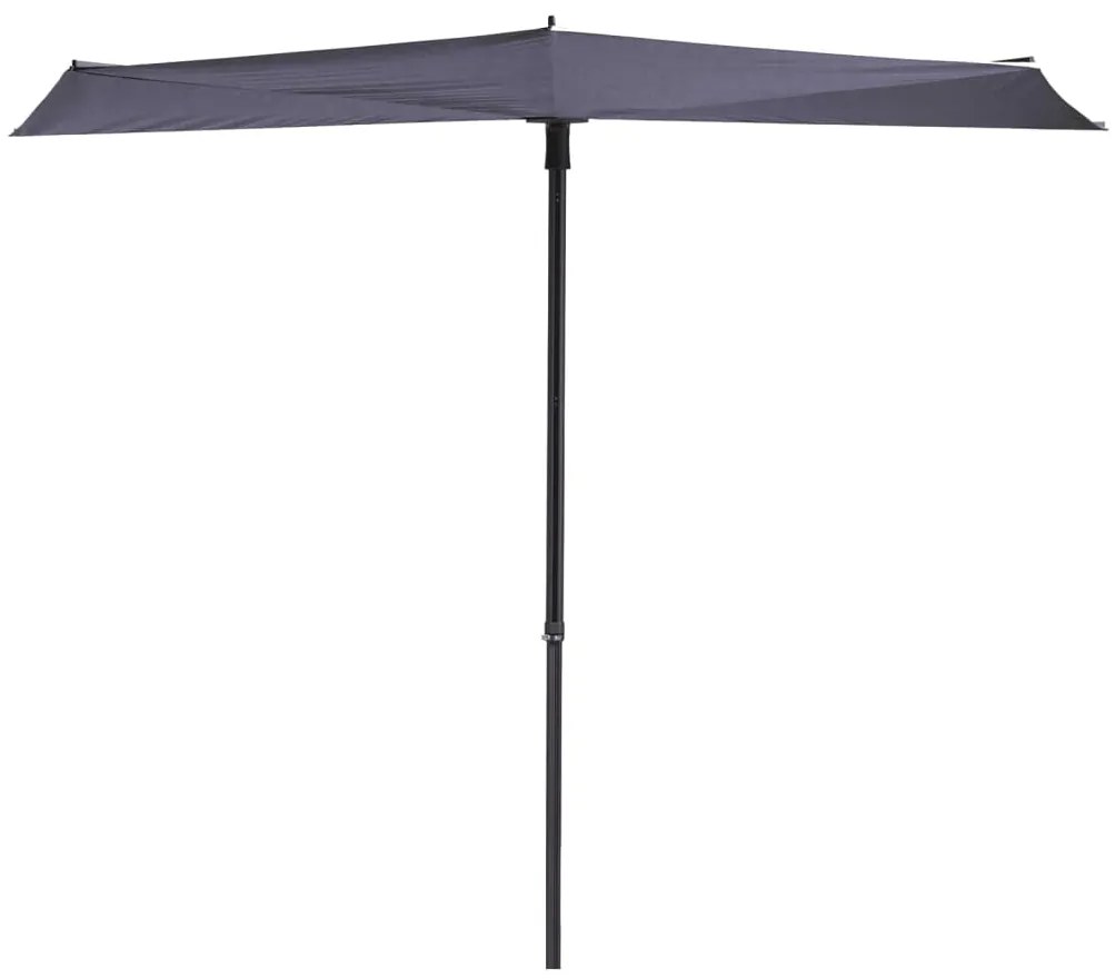 Ombrellone Da Balcone Sun Wave 270x150 Cm Blu Zaffiro /