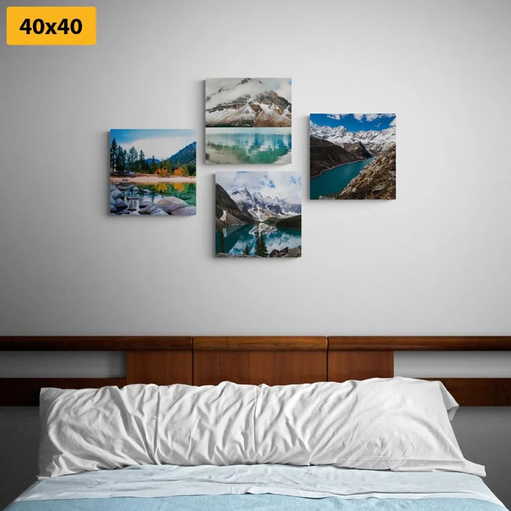 Set di quadri – Paesaggi montani affascinanti