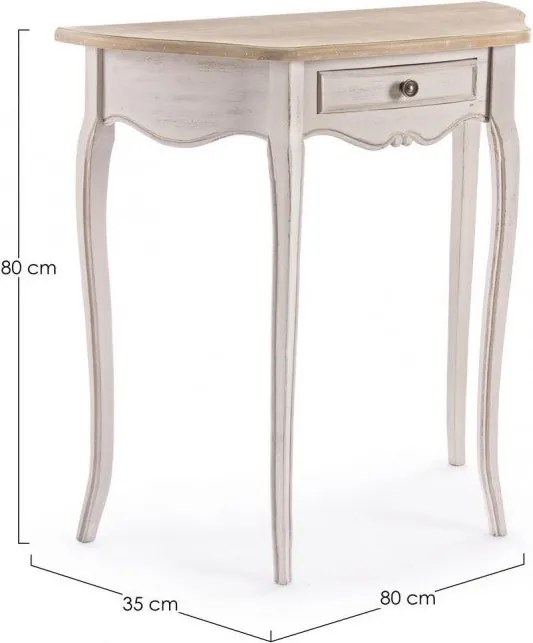 Consolle 1 Cassetto Clarisse in Legno...
