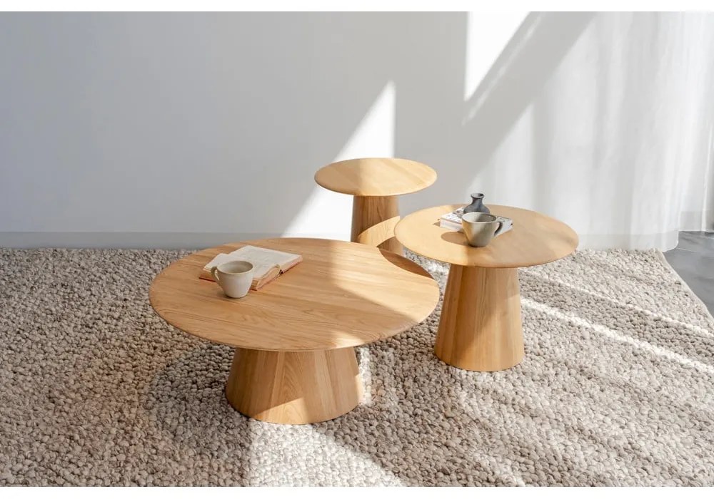 Tavolo rotondo in rovere ø 55 cm Mushroom - Gazzda