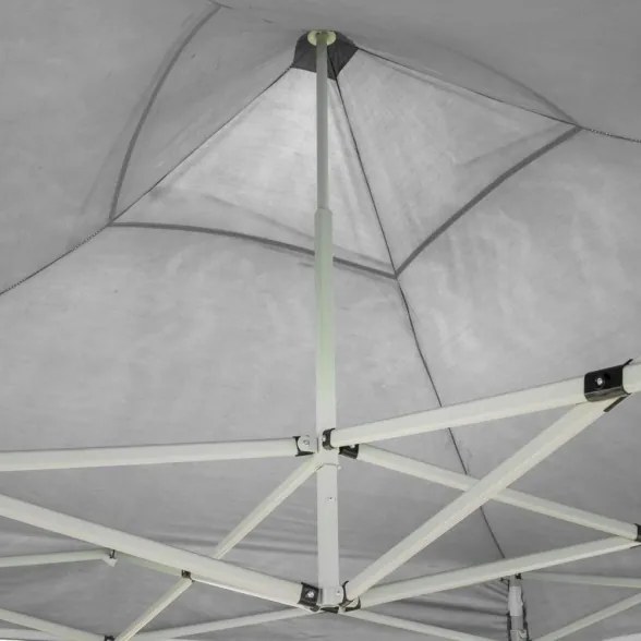 Gazebo richiudibile pieghevole 2 X 2 Bianco ricoperto in PVC impermeabile