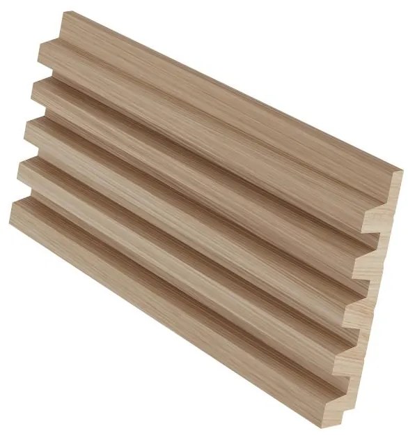 Pannello da parete 3D Set da 3,71m² Colore Legno naturale chiaro - Lotto di 8 pezzi - TATIANA