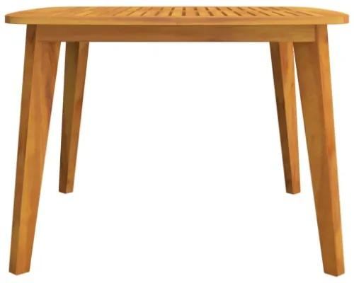 Tavolo da Giardino 110x110x75 cm Legno Massello Di Acacia