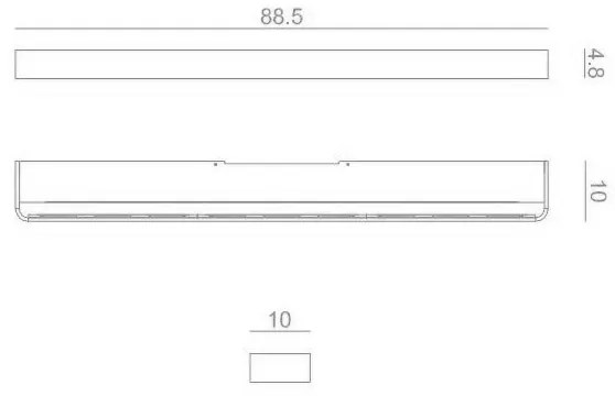 Frame w4 3.000k 6390 lumen 57w cri90 bianco opaco  push