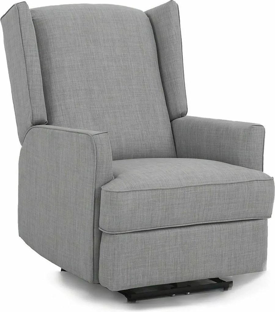 Poltrona reclinabile Uranos in tessuto grigio – 75x93x104 cm