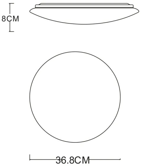 GLOBO 483888-24 - Plafoniera LED PIERRE 1xLED/24W/230V