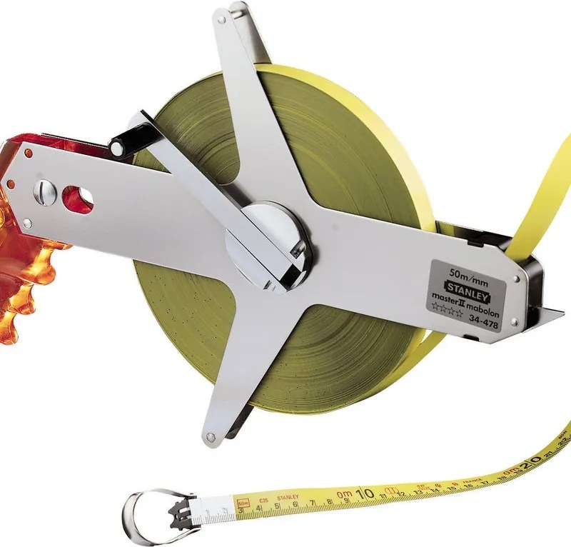 Rotella metrica STANLEY Master II Mabolon in acciaio L 30 m x 12.7 mm