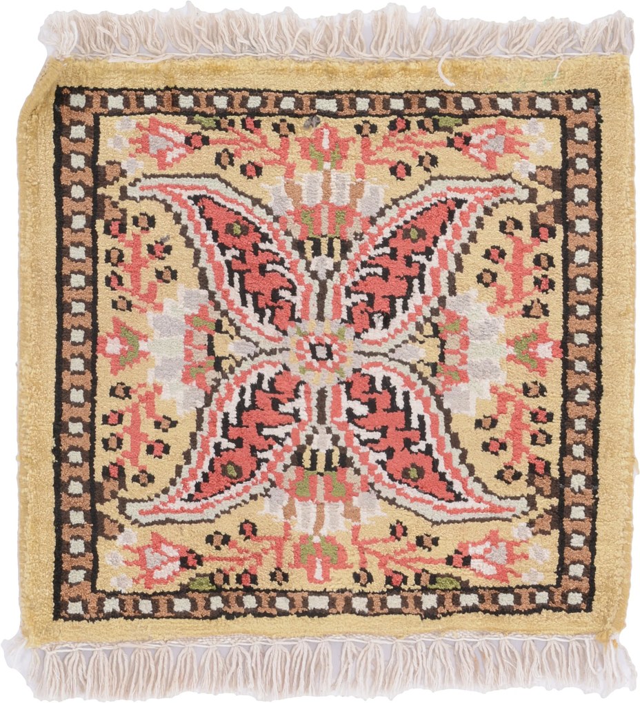 Agra Tappeto 30x30 (Indian) Annodato A Mano