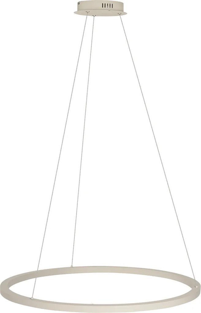 Lampada a sospensione di design beige 80 cm con LED dimmerabile a 3 livelli - Girello